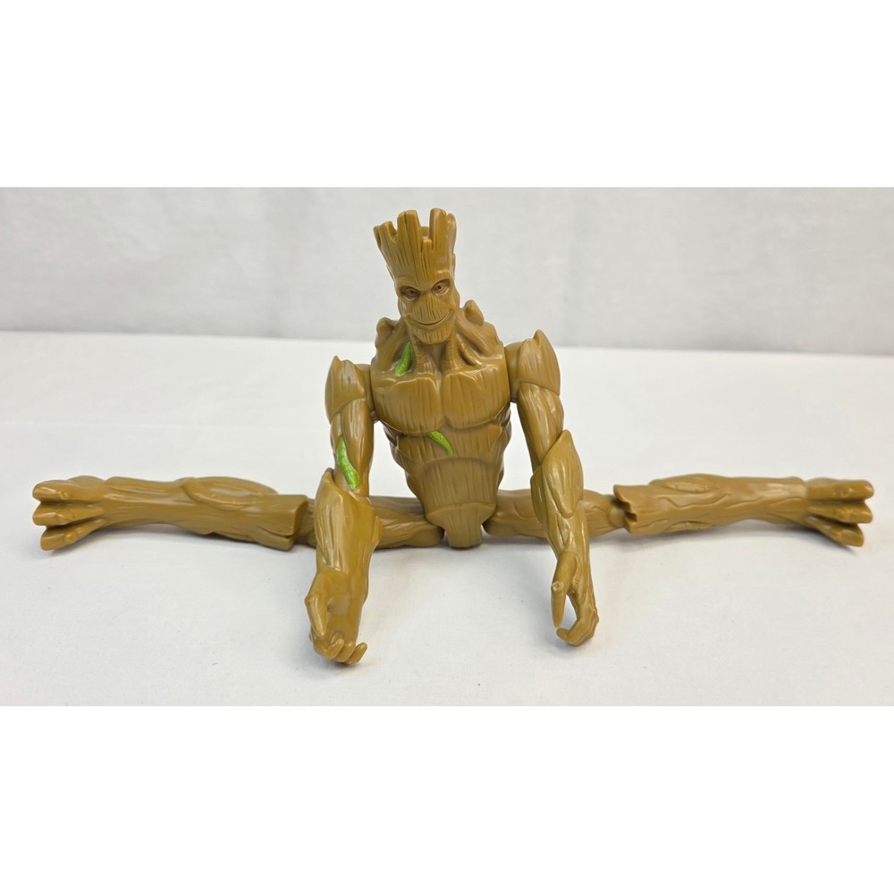 Marvel Guardians of the Galaxy Groot Action Figure Brown Poseable 12 Inch Toy - Picture 3 of 9
